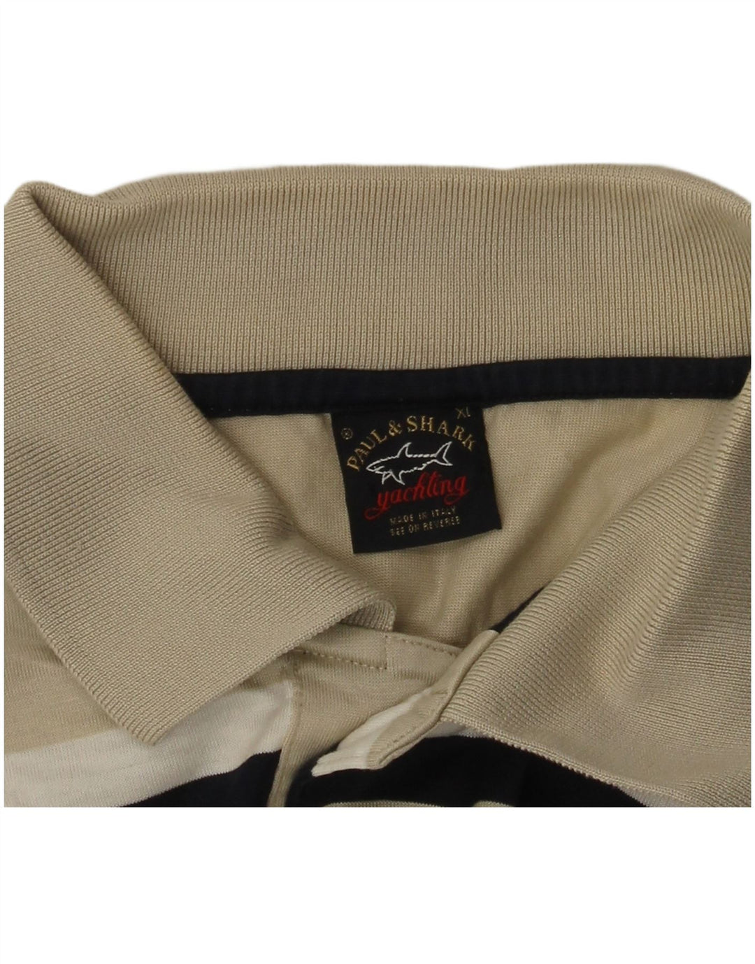Paul & Shark Herren Yachting Poloshirt XL Beige gestreift