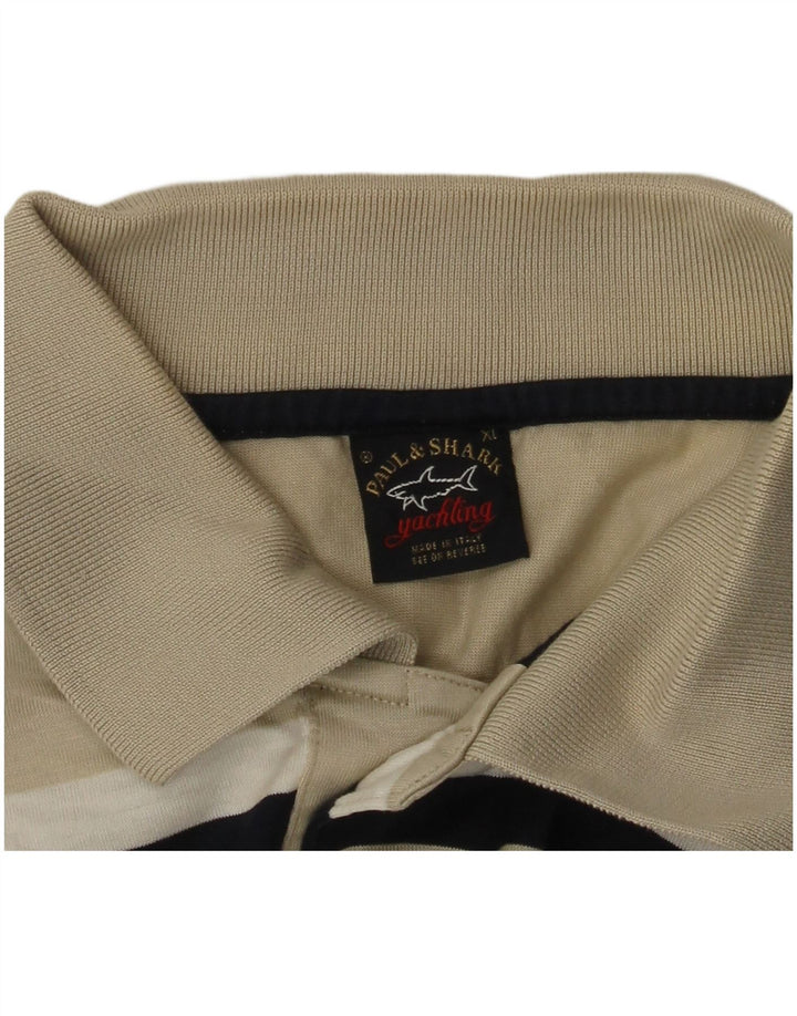 Paul & Shark Herren Yachting Poloshirt XL Beige gestreift