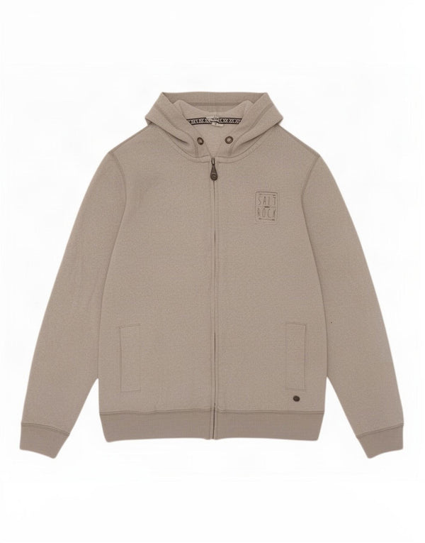 Saltrock Damen-Kapuzenpullover mit Reißverschluss, UK 14, Größe L, Grau, Baumwolle