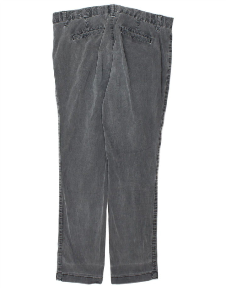 Gap gerade Chino-Hose für Damen, US 8, mittelgroß, W30, L27, graue Baumwolle
