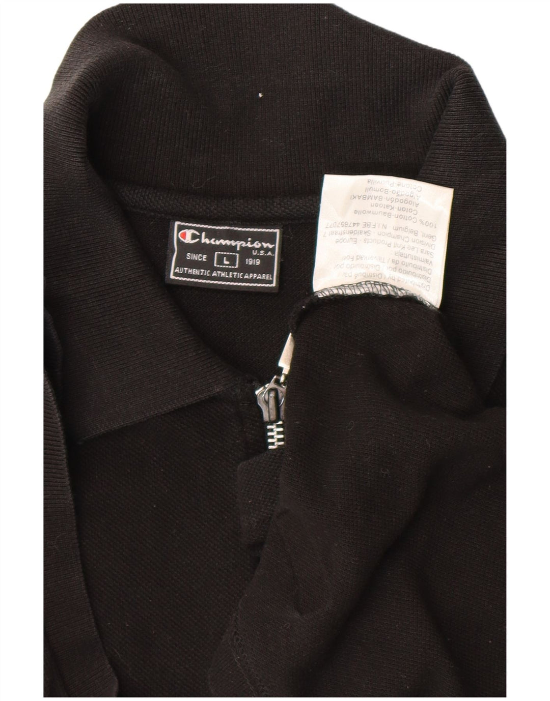 CHAMPION Damen Ärmelloses Polokleid UK 16 Large Schwarz