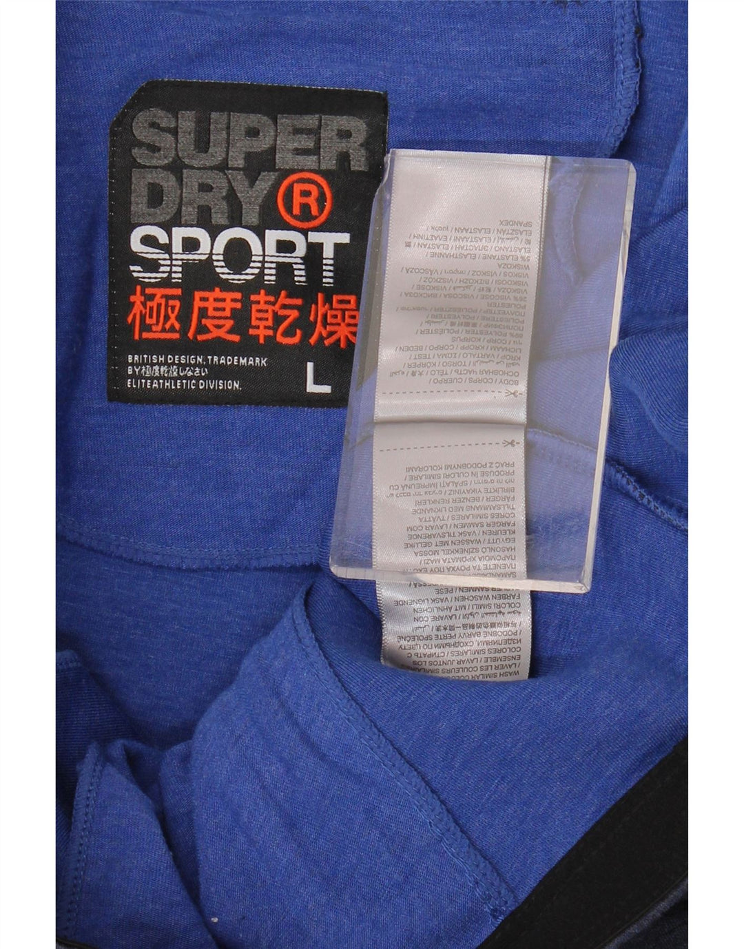 Superdry Herren-Sportshorts, groß, marineblaues Polyester