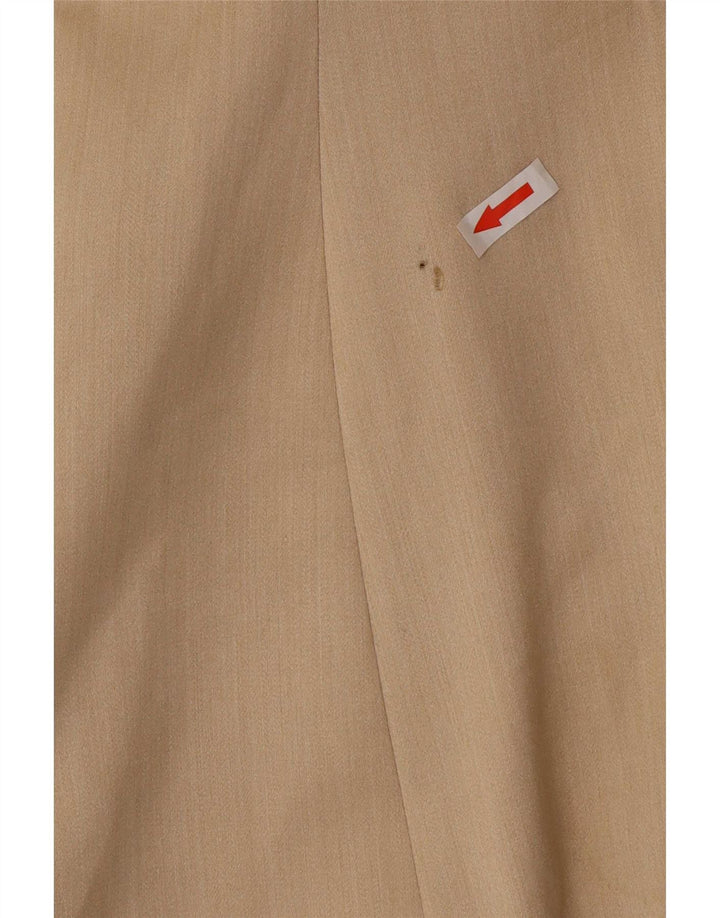 Armani Collezioni Damen 1-Knopf-Blazerjacke IT 44 Mittelbeige