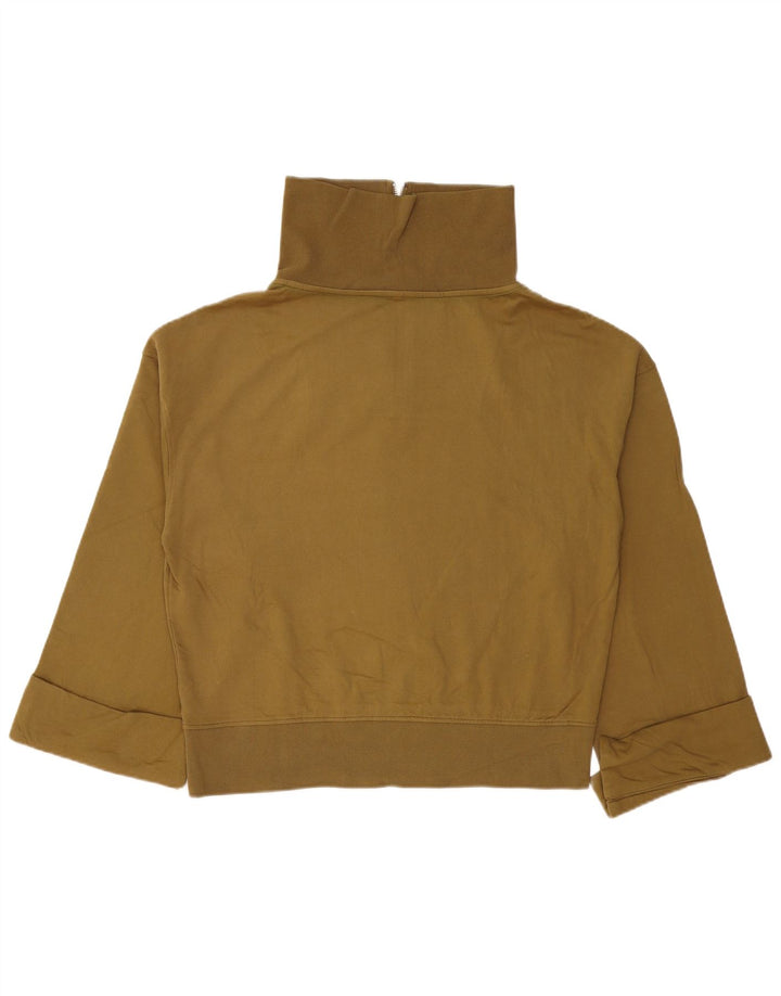 CARRERA Damen-Sweatshirt in Übergröße mit Reißverschluss am Hals, Gr. 16, Khaki