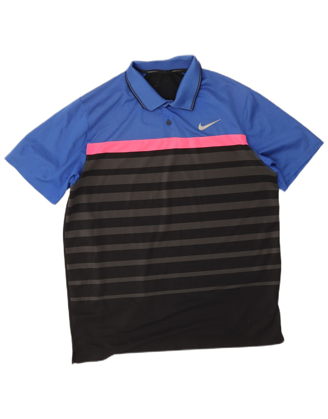 Nike Herren-Poloshirt, groß, mehrfarbig, gestreift