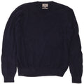 Marks & Spencer Herren-Pullover mit V-Ausschnitt, 2XL, marineblaue Baumwolle