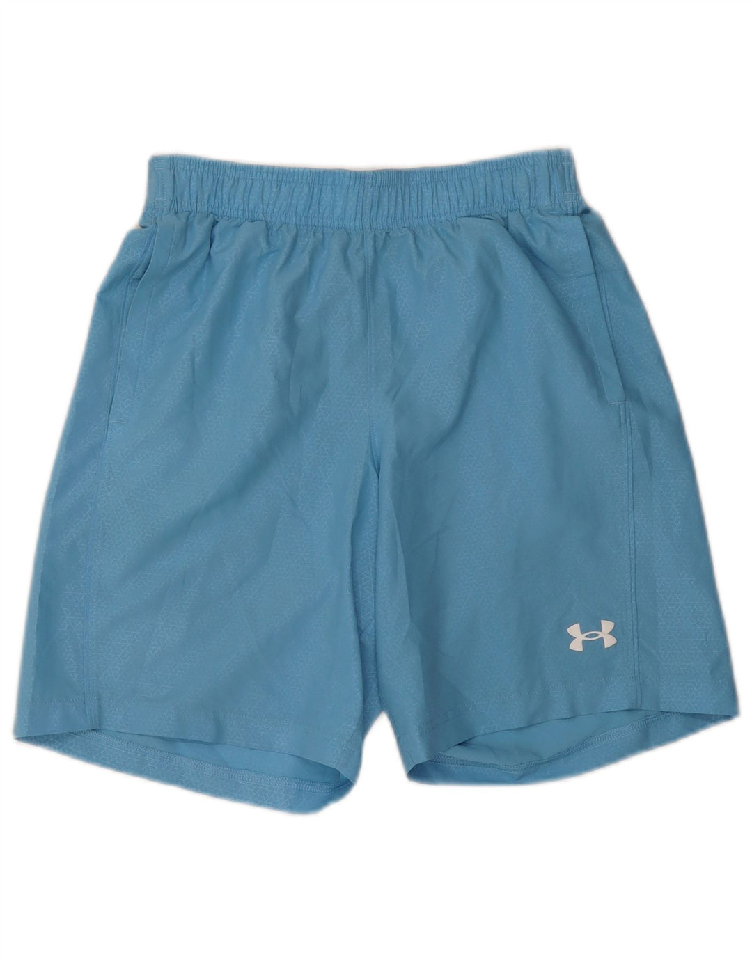 Under Armour Herren-Sportshorts mit Grafik, klein, blau, geometrisch, Polyester