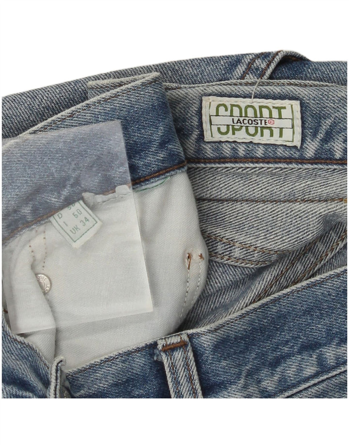 LACOSTE Herren Straight Jeans W34 L34 Blau