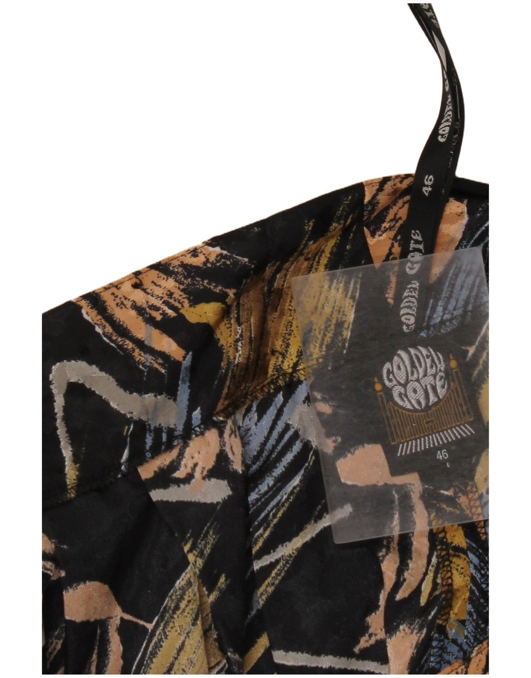 GOLDEN GATE Damen-Hose mit hoher Taille, kurz geschnitten, EU 46, XL, W34, L20, Schwarz