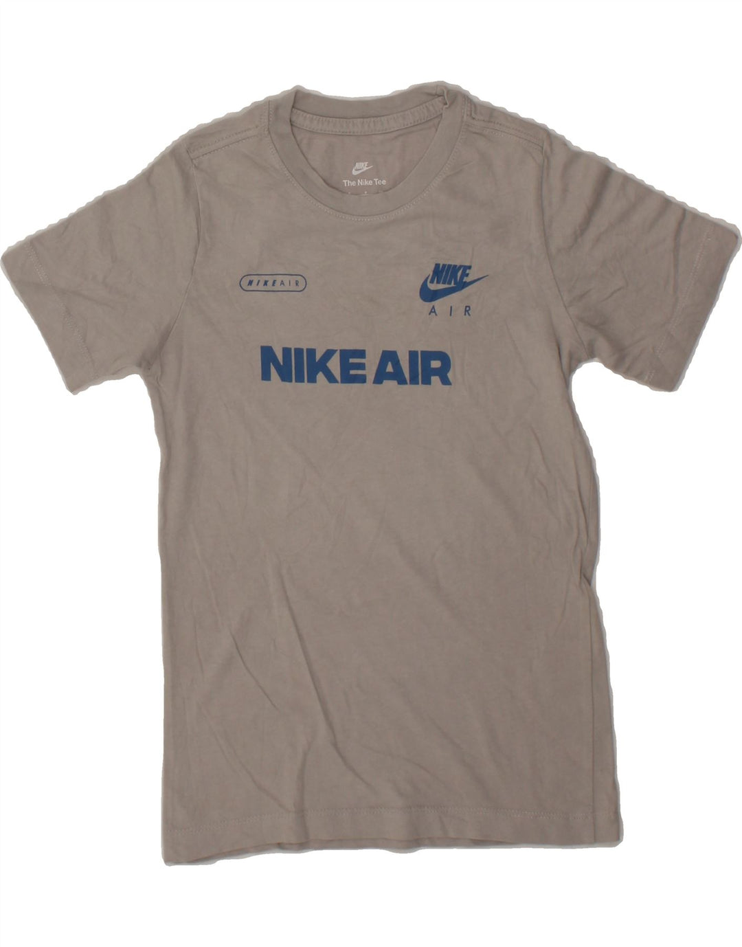 NIKE Boys Graphic T-Shirt Top 8-9 Years Small Grey Cotton Vintage Nike and Second-Hand Nike from Messina Hembry 