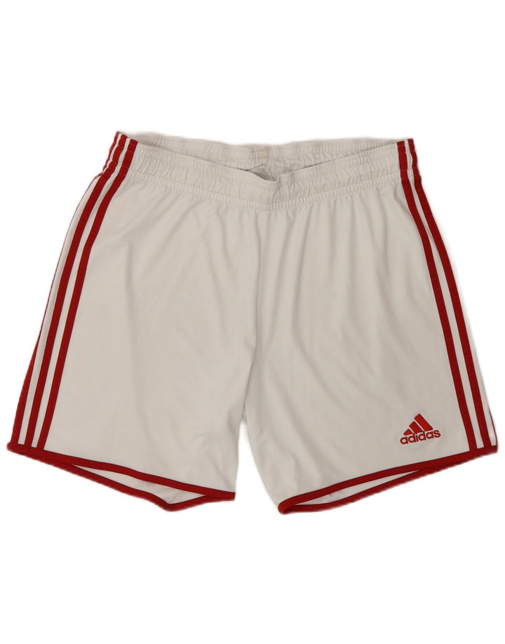 Adidas Herren Climalite Sport Shorts Großes weißes Polyester