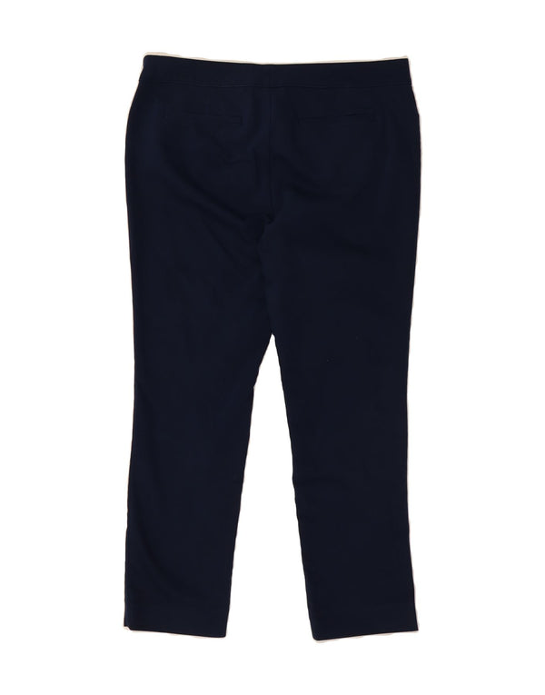 CHAPS Damen Petite Slim Freizeithose US 14 XL W34 L26 Marineblaue Baumwolle