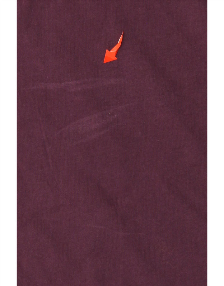 Champion Damen Grafik-T-Shirt-Oberteil UK 6 XS Lila Baumwolle