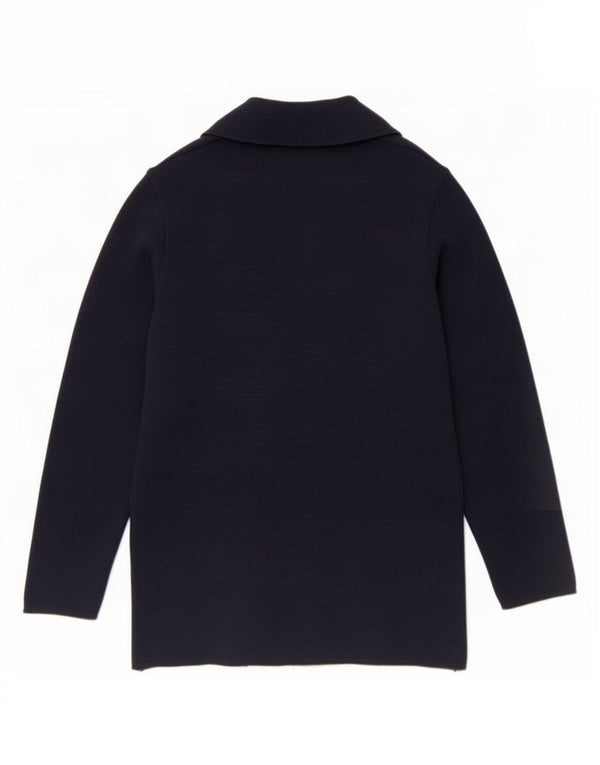 Carrera Herren-Strickjacke, zweireihig, mittelblau, Schurwolle