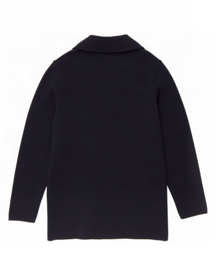 Carrera Herren-Strickjacke, zweireihig, mittelblau, Schurwolle