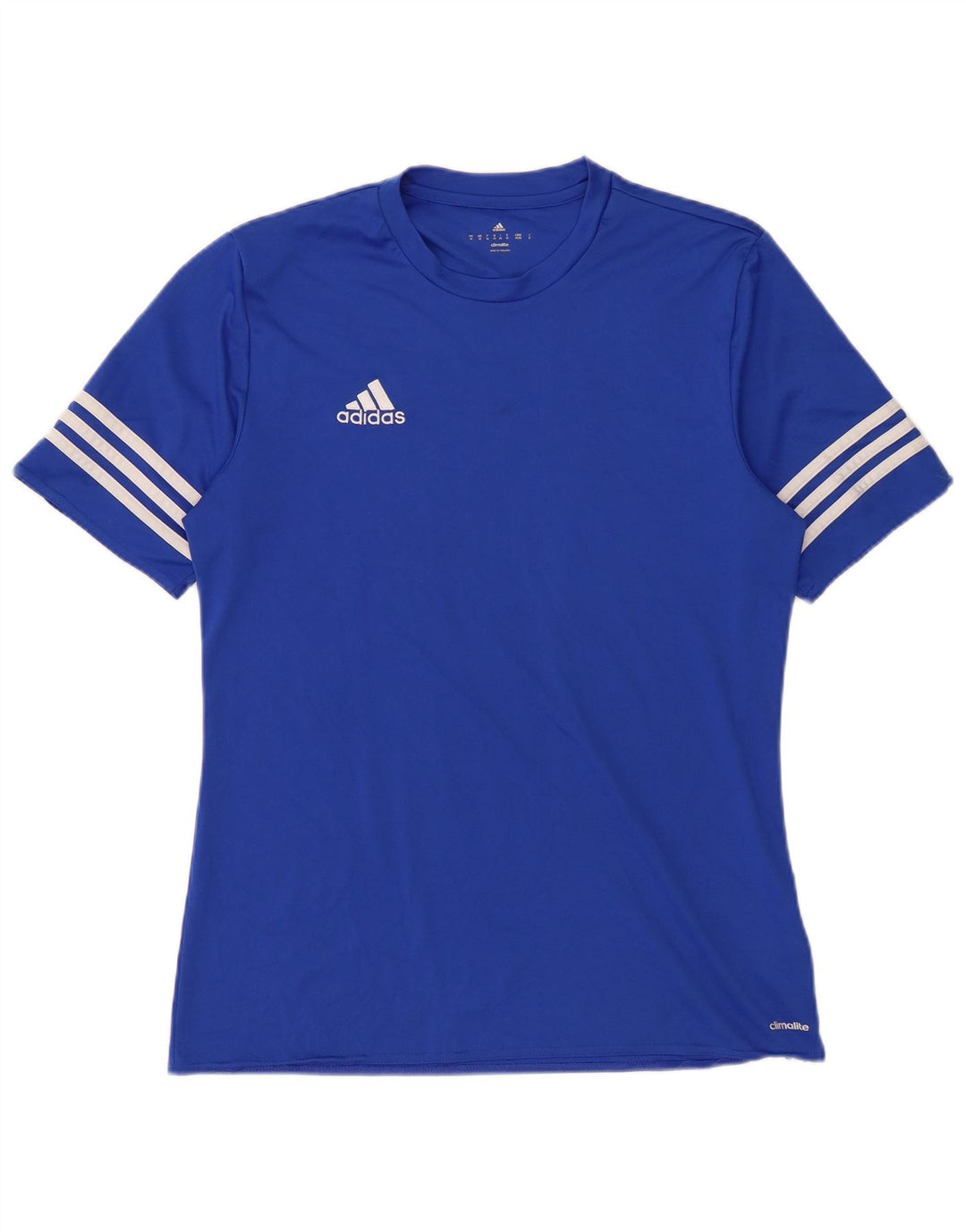 Adidas Herren Climalite T-Shirt Top Mittelblaues Polyester