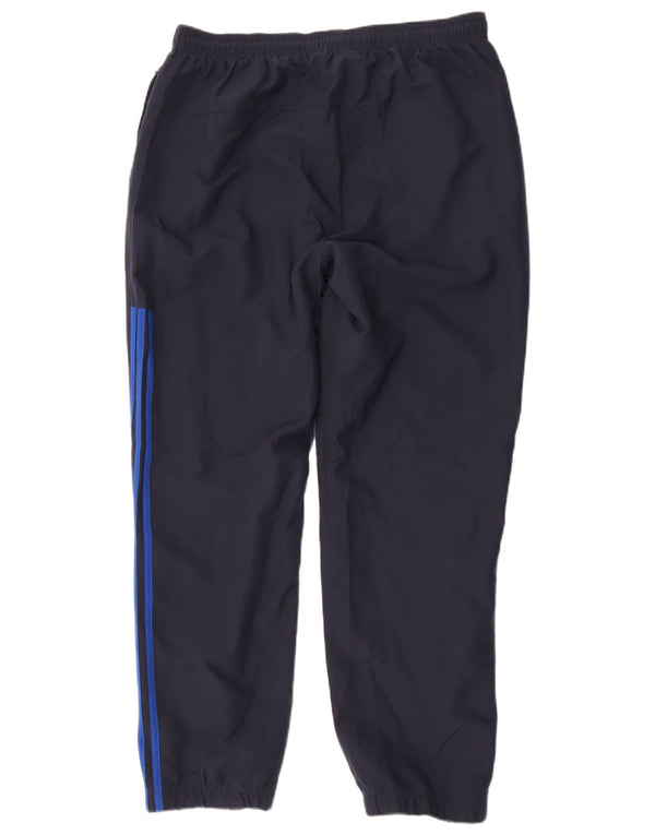 Adidas Herren-Trainingshose, groß, marineblau, Polyester