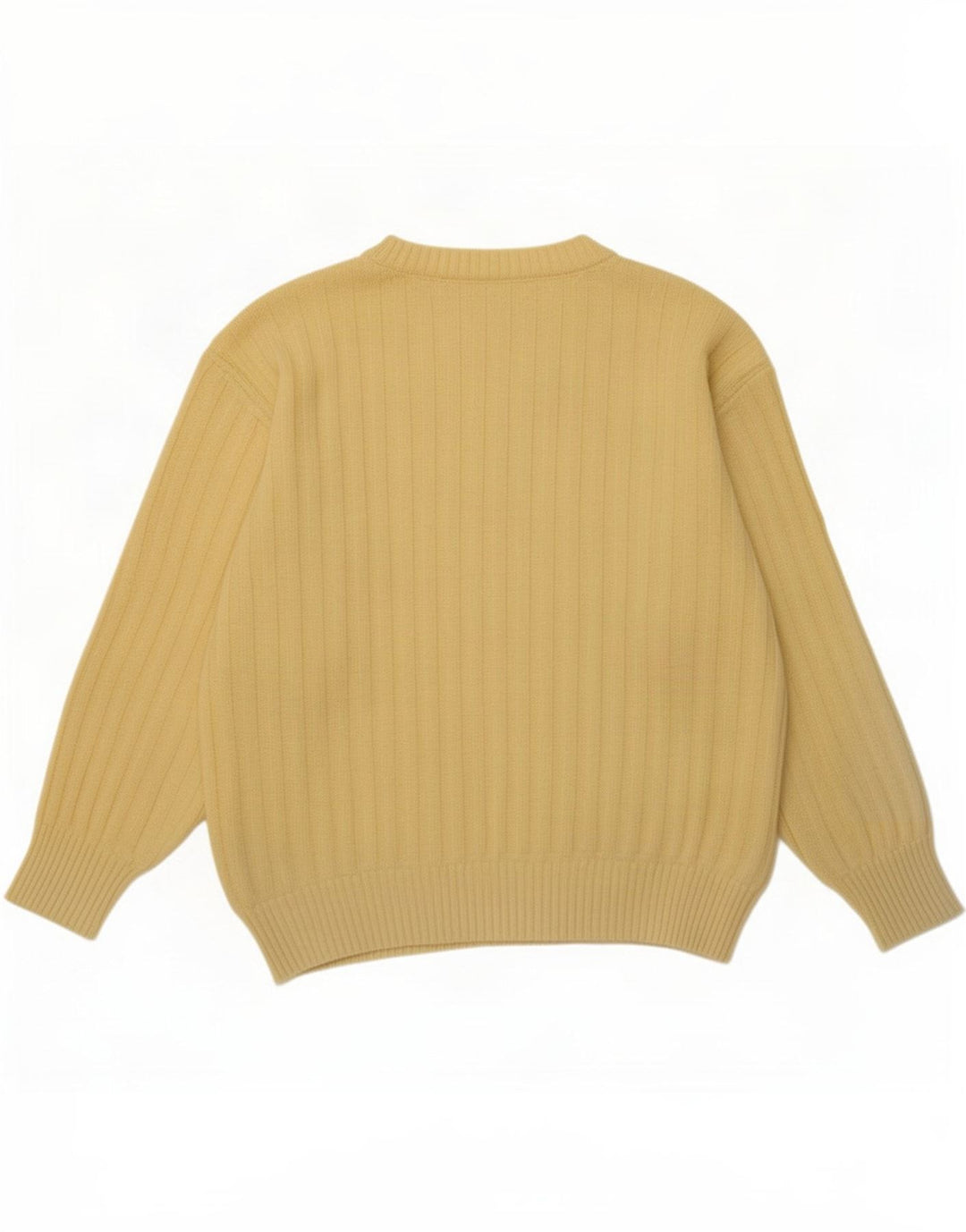Canda Herren-Pullover mit Rundhalsausschnitt, Mittelgelb