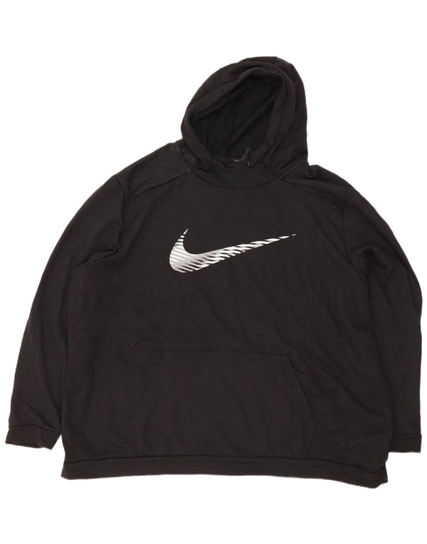 Nike Herren Dri Fit Graphic Standard Fit Kapuzenpullover 4XL Schwarz Polyester