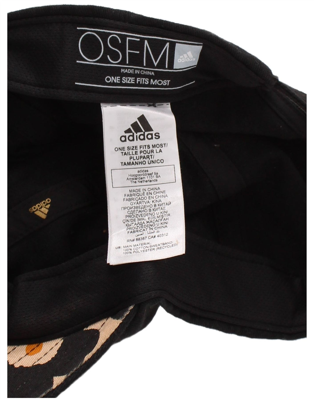 Adidas Damen Baseballkappe, Einheitsgröße, schwarze Baumwolle