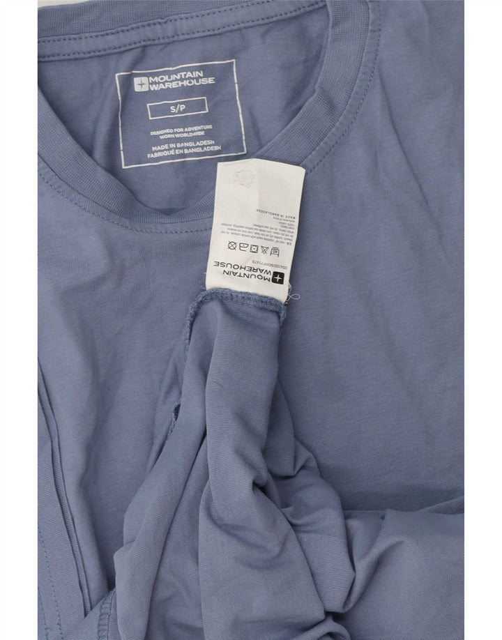 Mountain Warehouse Herren-T-Shirt-Oberteil, Größe S, Blau, Baumwolle
