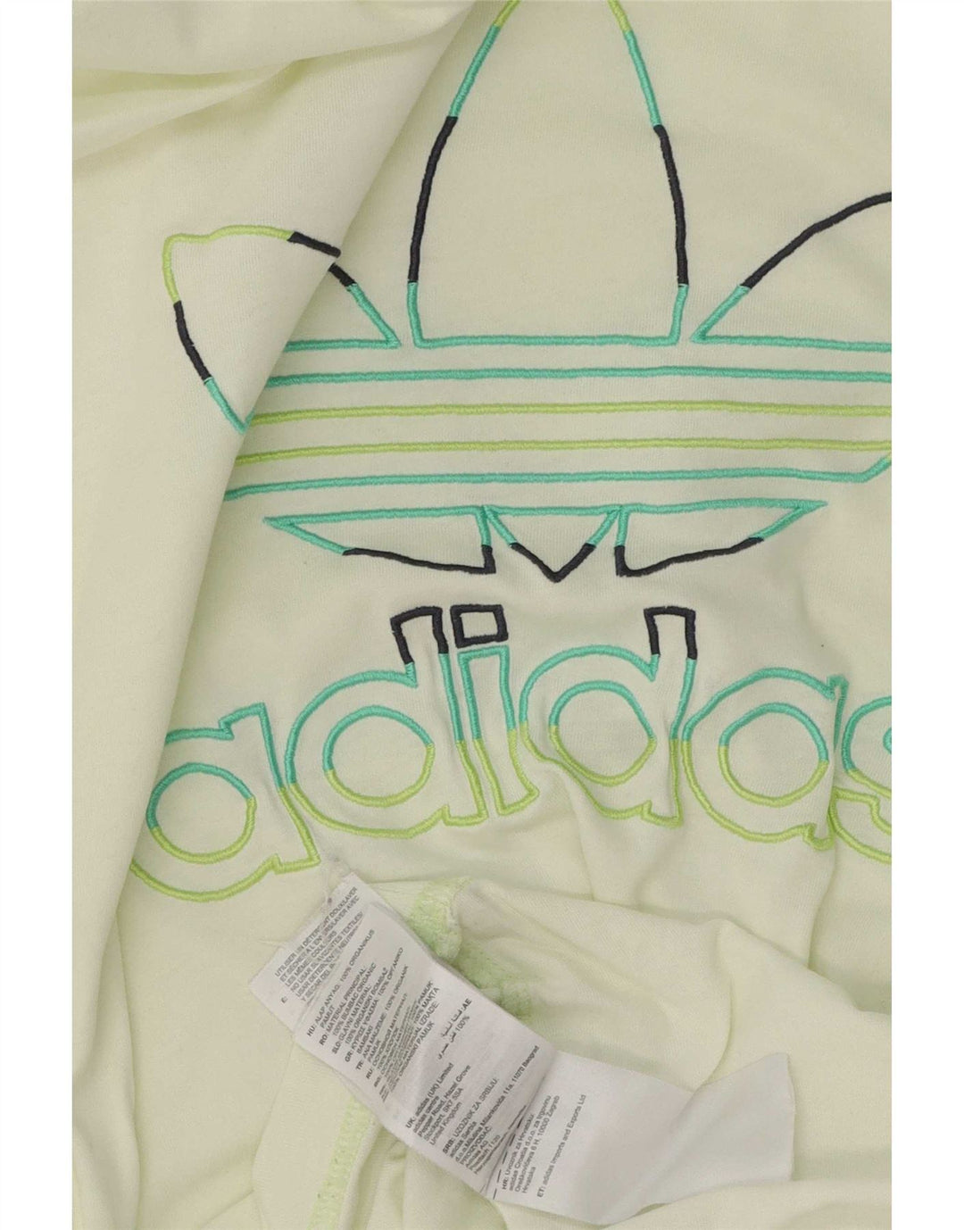 Adidas Herren Grafik T-Shirt Top mittelgelbe Baumwolle