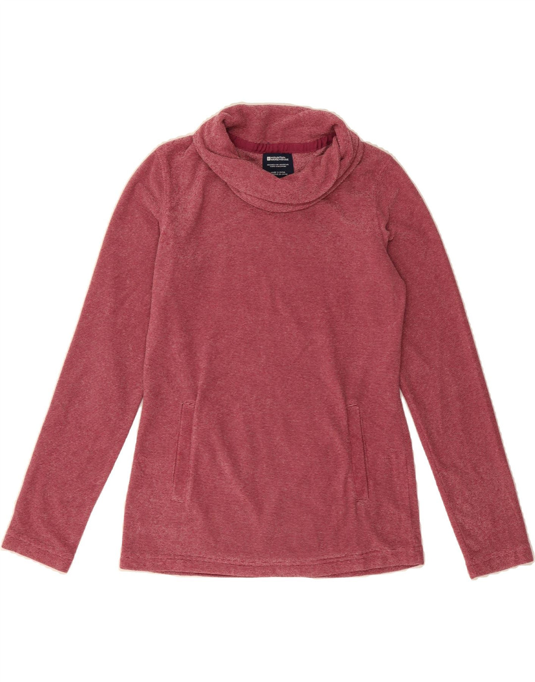 MOUNTAIN WAREHOUSE Womens Roll Neck Sweatshirt Jumper UK 8 Small Burgundy Vintage Mountain Warehouse and Second-Hand Mountain Warehouse from Messina Hembry 