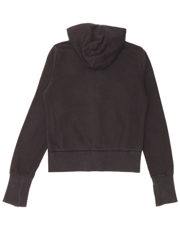 NIKE Damen-Kapuzenpullover mit Reißverschluss, UK 10/12, mittelschwarz, Baumwolle