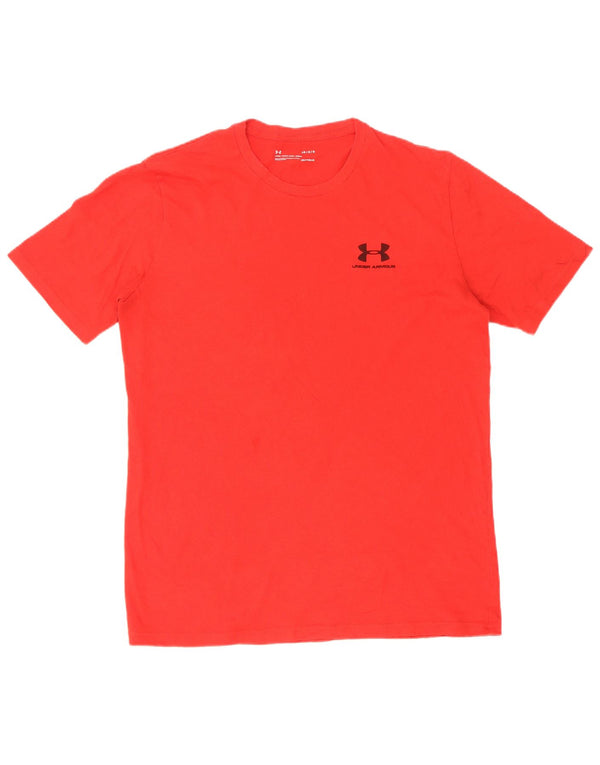 Under Armour Herren Heat Gear T-Shirt Top Large Rot
