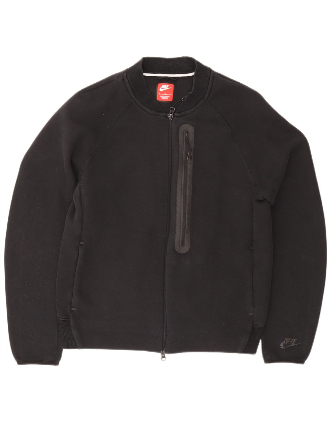 Nike Herren-Trainingsanzugoberteil aus Baumwolle in Mittelschwarz