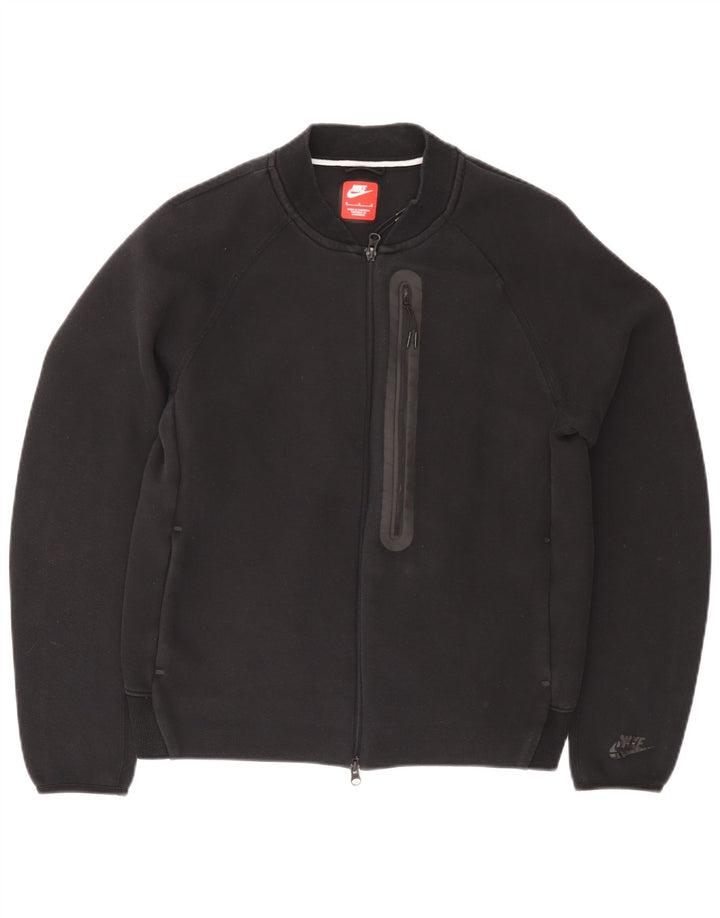 Nike Herren-Trainingsanzugoberteil aus Baumwolle in Mittelschwarz