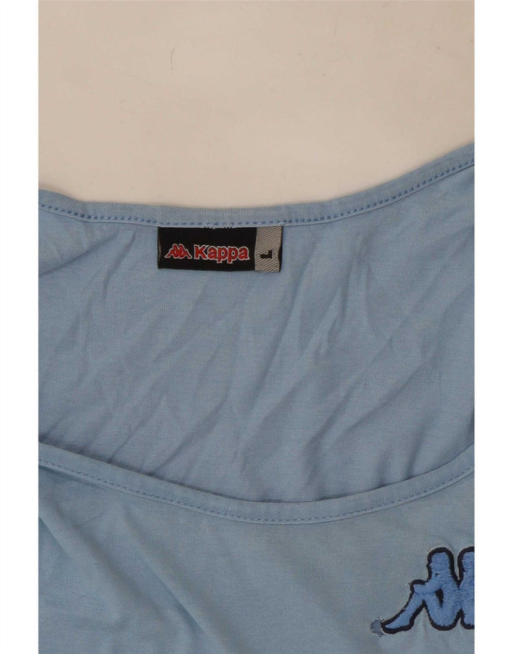 Kappa Herren Grafik-Weste-Top, groß, blau, Farbblock