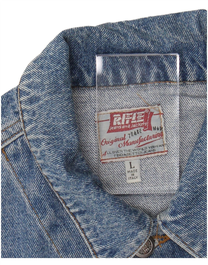 RIFLE Herren Jeansjacke UK 40 Large Blau
