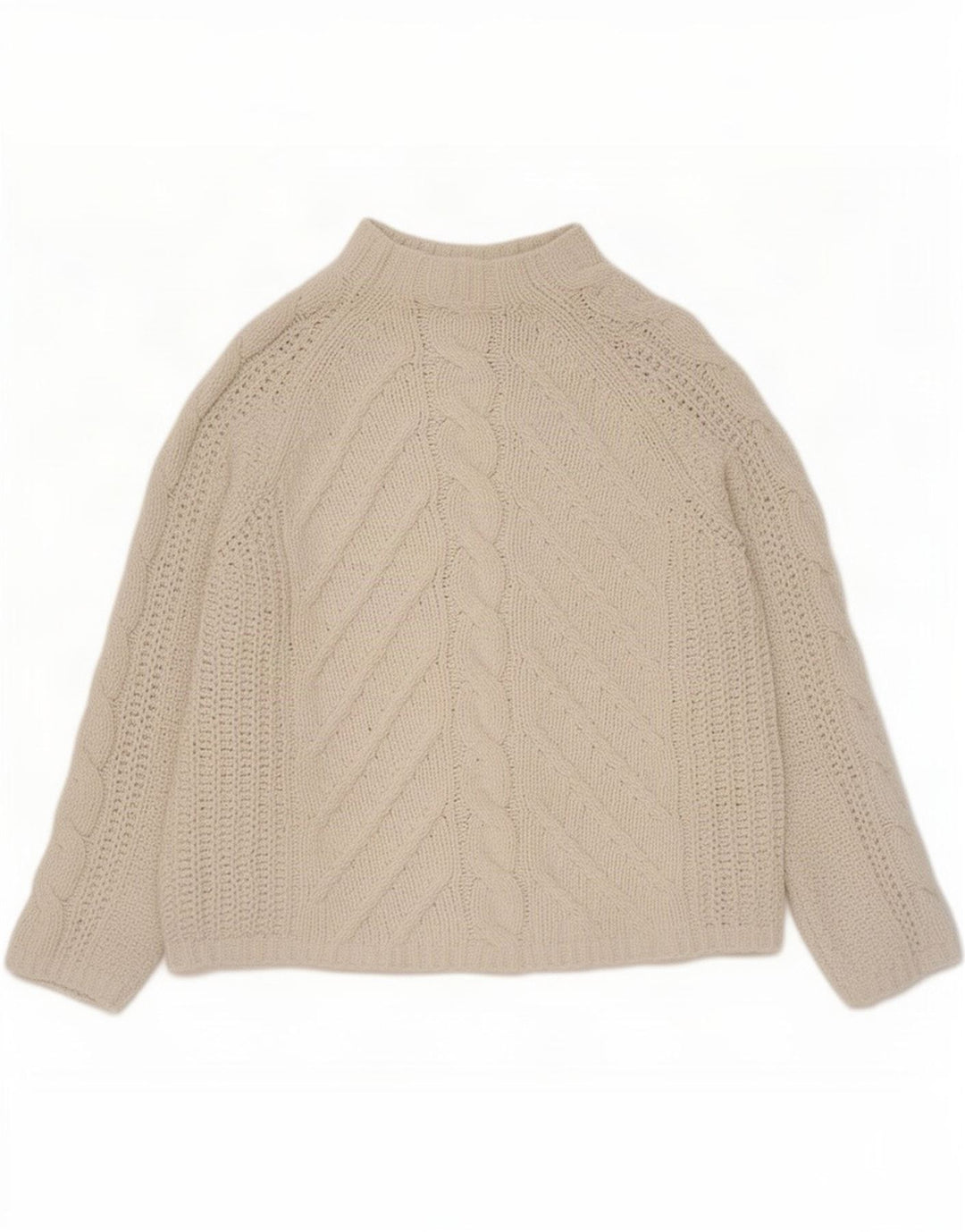Marks & Spencer Rollkragenpullover für Damen, Gr. 14, Mittelbeige