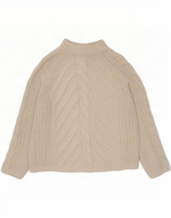 Marks & Spencer Rollkragenpullover für Damen, Gr. 14, Mittelbeige