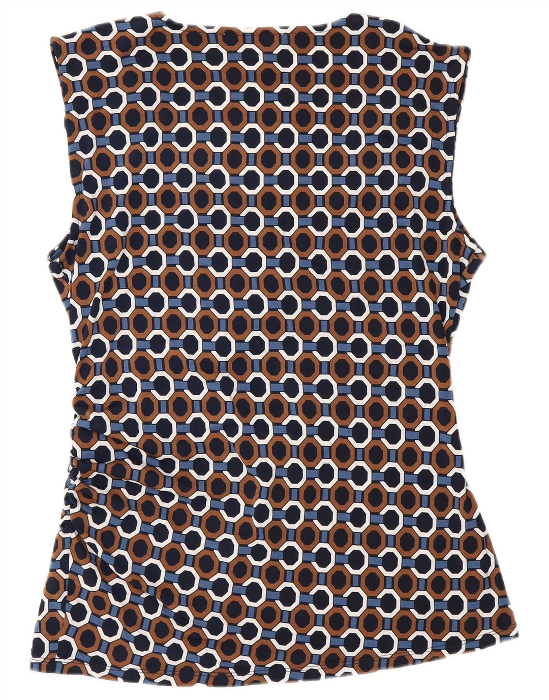 Michael Kors Damen-Blusenoberteil, UK-Größe 44, groß, mehrfarbig, geometrisch