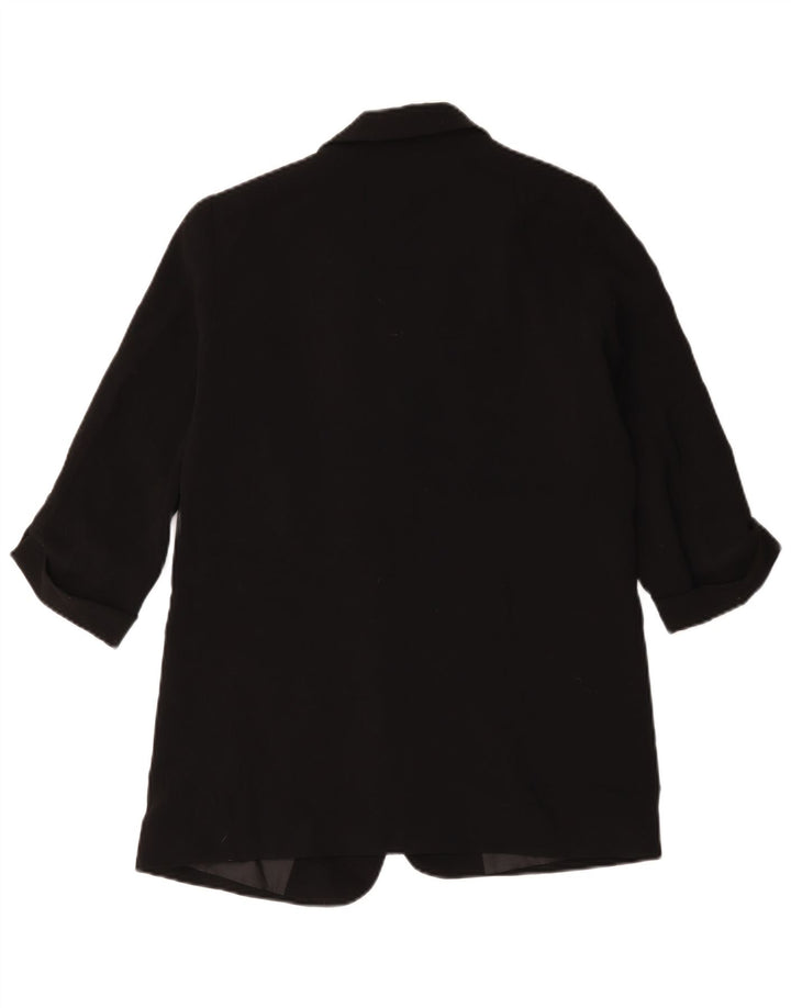 Zara Damen-Blazer mit 3/4-Ärmeln, offen, Gr. 14, mittelschwarz