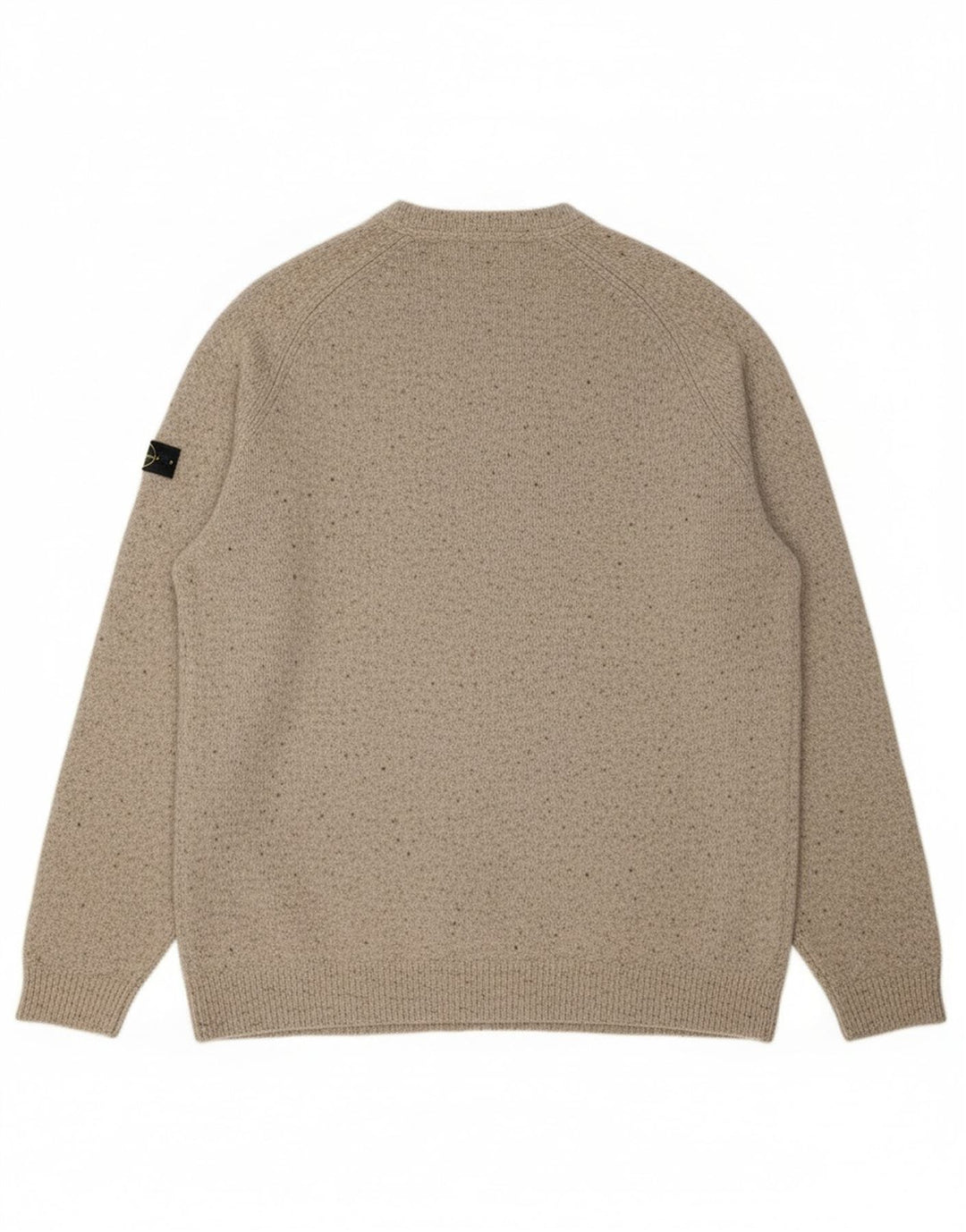 Superdry Herren-Pullover mit Rundhalsausschnitt, 3XL, grau gefleckte Wolle