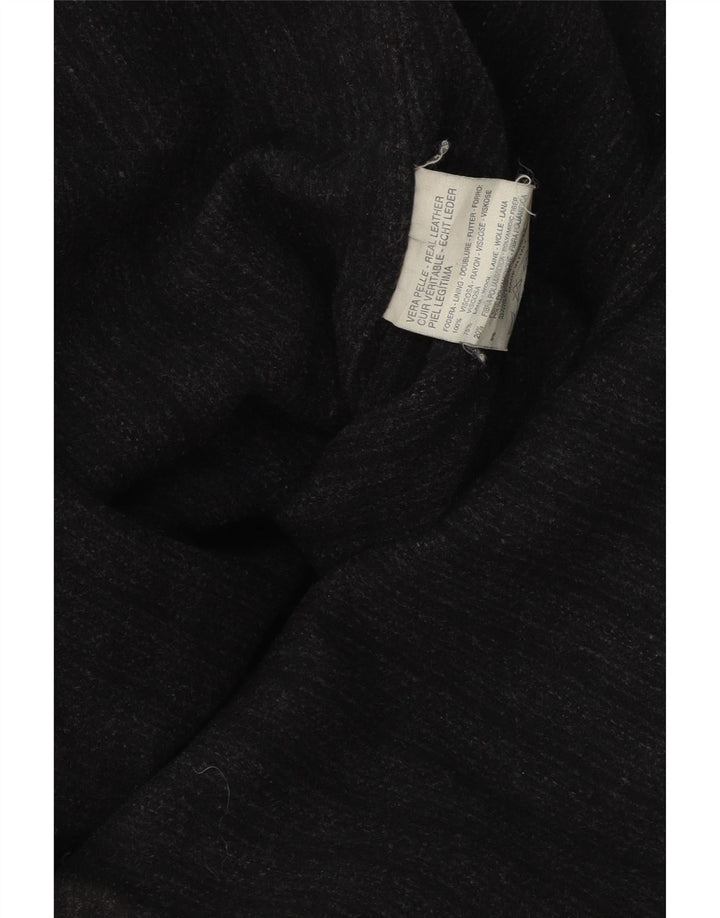 Vintage Herren Lederjacke UK 42 XL Schwarzes Leder