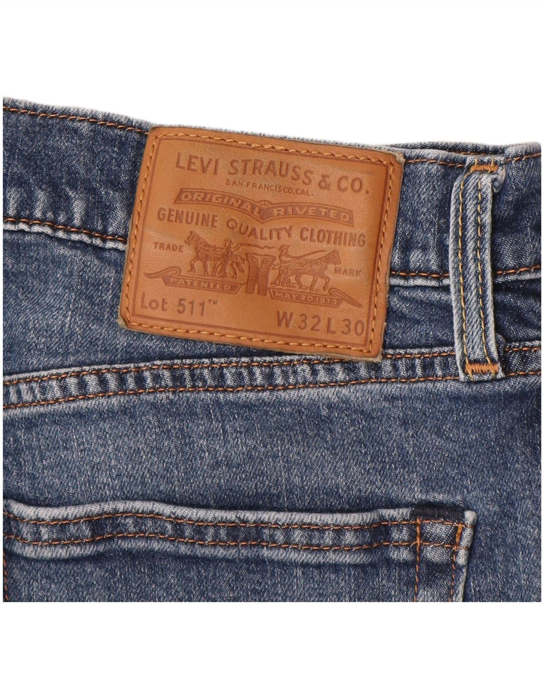 LEVI'S Herren Slim Jeans W32 L30 Blau