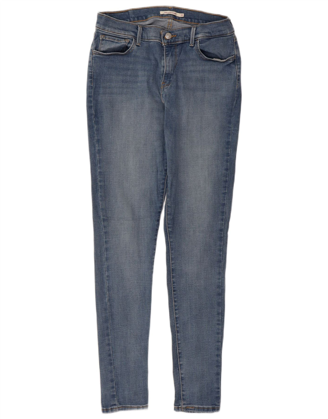LEVI'S Damen 710 Super Skinny Jeans W32 L32 Blaue Baumwolle