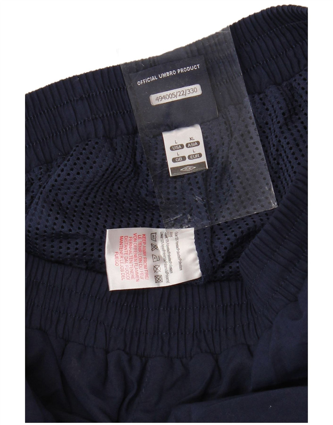 UMBRO Herren-Trainingsanzug mit Grafik, Jogginghose, groß, marineblau, Polyester