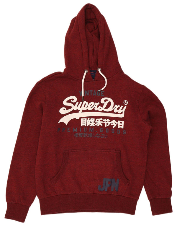 Superdry Herren Graphic Hoodie Pullover XL Kastanienbraunes Polyester