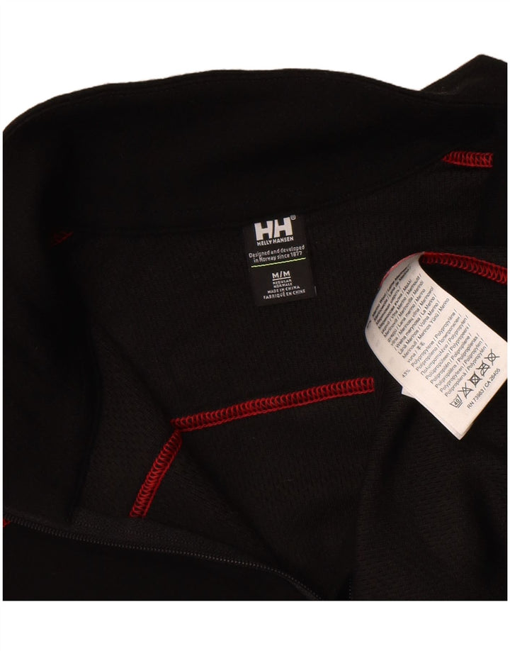 Helly Hansen Herren-Pullover-Trainingsanzugoberteil mit Reißverschluss, Mittelschwarz, geometrisch