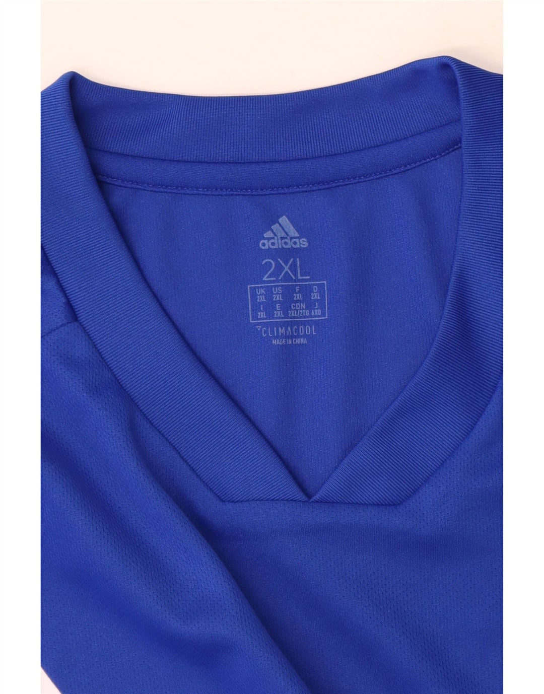 Adidas Herren Climacool T-Shirt Top 2XL Blau Colourblock