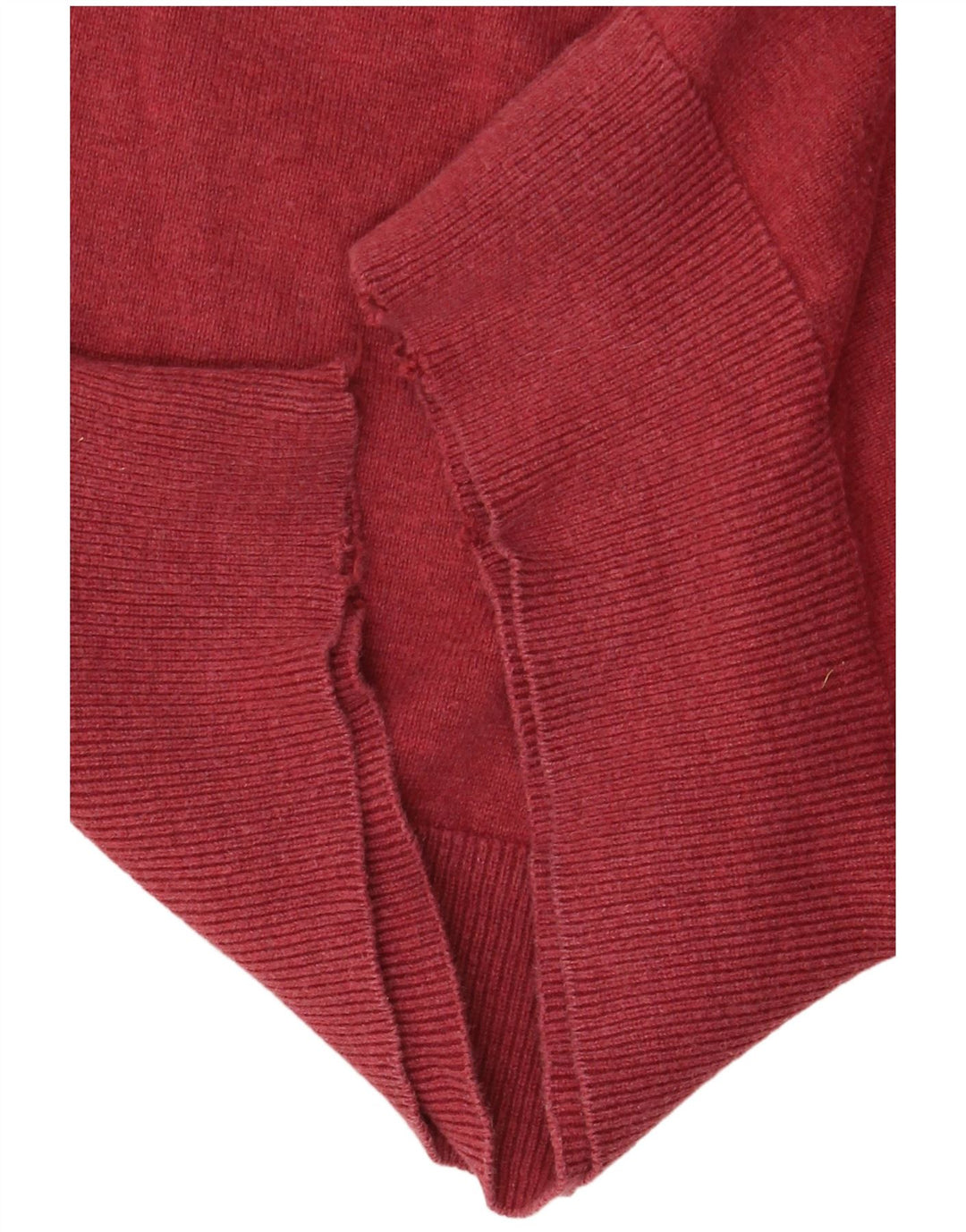 Marks & Spencer Herren-Pullover mit V-Ausschnitt, mittlerer burgunderroter Baumwolle