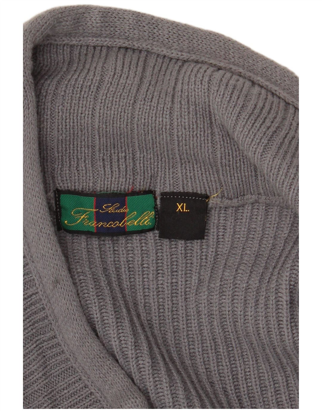 Vintage Herren Cardigan Pullover XL Grau