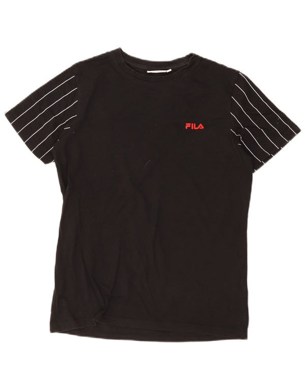 Fila T-Shirt für Jungen, 13–14 Jahre, schwarz gestreift