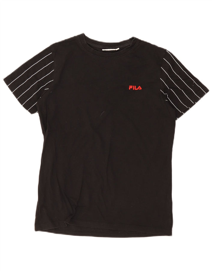 Fila T-Shirt für Jungen, 13–14 Jahre, schwarz gestreift