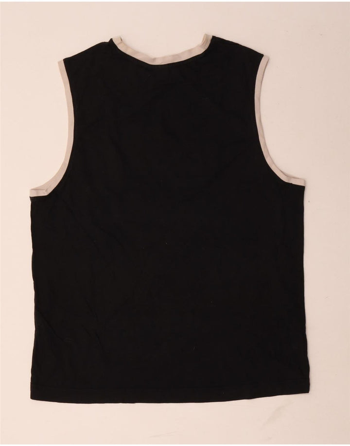 Puma Herren Graphic Vest Top 2XL Schwarz Colourblock Baumwolle